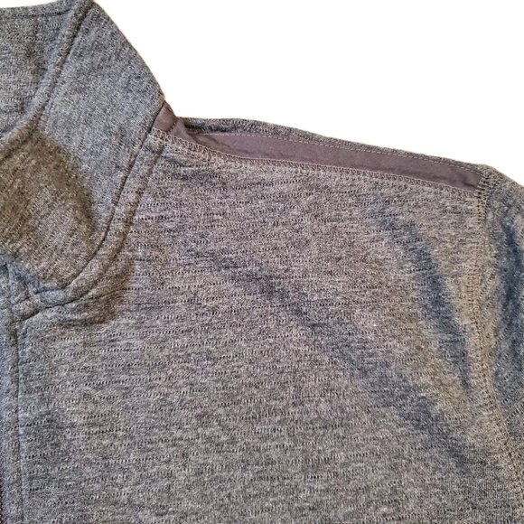 Calvin Klein Quarter Zip Sweater Mens Size Medium Gray Turtleneck Pullover - Picture 3 of 10